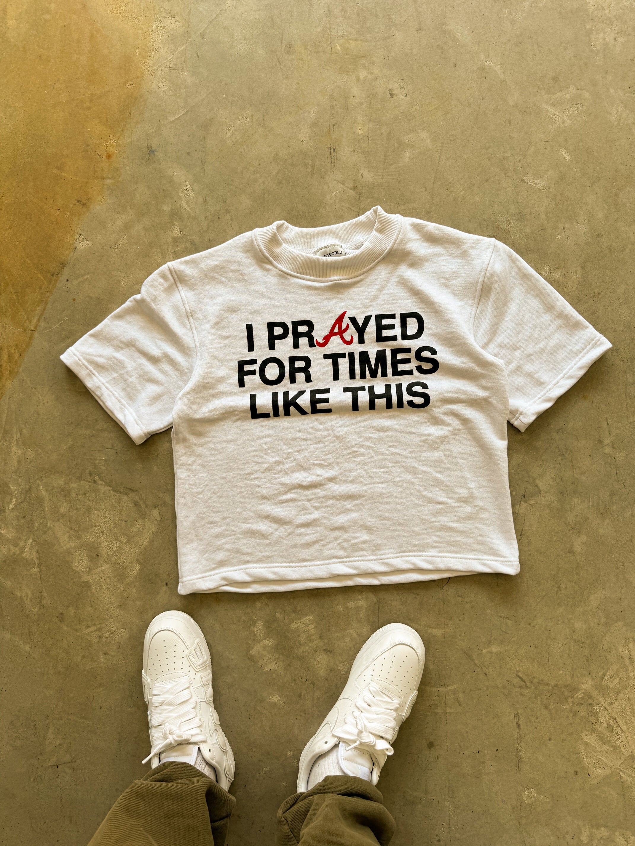 White Prayer Tee